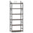 6-Tier Bookshelf Industrial Bookcase with 2 Anti-Tipping Kits and Metal Frame-Rustic Brown