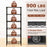 6-Tier Metal Storage Shelving Unit with V-Shaped Wire Rack and 900 LBS Capacity-Black