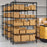 6-Tier Metal Storage Shelving Unit with V-Shaped Wire Rack for Home Garage-Black