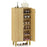 6-Tier Modern Freestanding Wooden Shoe Cabinet with Doors and Removable Shelves-Oak