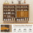 6-Tier Shoe Storage Organizer with 2 Fluted Doors-Oak