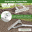 20 Inches Wide Aluminum Lawn Loosening Soil Rake with Long Handle and 19 Curved Tines