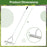 20 Inches Wide Aluminum Lawn Loosening Soil Rake with Long Handle and 19 Curved Tines