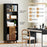 70 Inch 5-Tier Bookshelf with Reversible Adjustable Shelf-Black