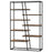71-Inch 7-Tier Industrial Etagere Bookcase with Heavy-duty Metal Frame-Rustic Brown