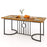 71 Inch Large Dining Table for 6-8 People Rectangular Wood Kitchen Table-Rustic Brown