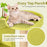 71 Inch Cat Tree Multi-Level Aesthetic Beach-Themed Kitten Tower-Colorful