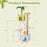 71 Inch Cat Tree Multi-Level Aesthetic Beach-Themed Kitten Tower-Colorful