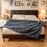 740GSM Soft Plush Fuzzy Luxury Faux Wolf Fur Blanket for Sofa-Gray