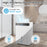 74 Pints Dehumidifier for Home 4500 Sq.Ft Dehumidifier-White