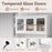 77 Inches Kitchen Pantry Storage Cabinet with LED Lights and Power Outlets-White