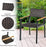 Patented 7 Pieces Outdoor Dining Set with Large Acacia Wood Table Top