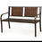 Patio Garden Bench with Powder Coated Steel Frame