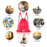 Drawstring Backpack String Bag Foldable Sports Sack with Zipper Pocket