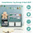 Kids Toy Storage Organizer with 2-Tier Bookshelf and Plastic Bins