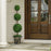 4 Feet Artificial Topiary Triple Ball Tree Plant