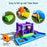 Inflatable Water Slide Park with Splash Pool and 750W Blower