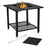 31 Inch Outdoor Fire Pit Dining Table with Cooking BBQ Grate
