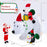 7 Feet Inflatable Santa Claus Riding Bear with Penguin Gift Bags and Gift Box