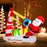 7 Feet Christmas Inflatables Santa with Slingshot and Built-in LED Lights Outdoor Decoration