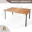 7 Pieces Patio Wicker Cushioned Dining Set with Umbrella Hole
