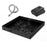 41x41x5.5in Portable Shower Pan Foldable Shower Basin Collapsible Camping Shower Tent Base with Detachable Drain Pipe for Indoor & Outdoor