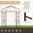 8.4 x 7 Feet Wide Birdcage Shape Garden Arbor