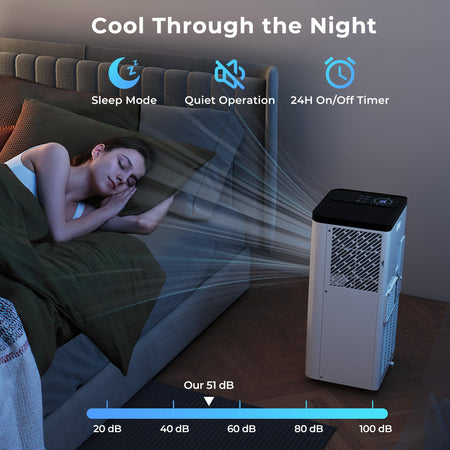 10000 BTU Portable Air Conditioner 3 in 1 Floor AC Unit Fan and Dehumidifier for Room