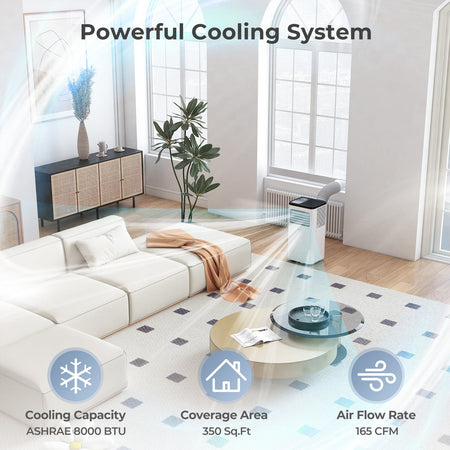 10000 BTU Portable Air Conditioner 3 in 1 Floor AC Unit Fan and Dehumidifier for Room