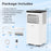 10000 BTU Portable Air Conditioner 3 in 1 Floor AC Unit Fan and Dehumidifier for Room