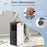8000 BTU Portable Air Conditioner with Cool Humidifier and Sleep Mode-Black & White
