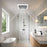 80 CFM Ceiling Mount Bathroom Exhaust Fan with Metal Housing and 4 Inches Duct