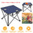 2Pcs Foldable Camping Table Portable Picnic Table Lightweight Travel Desk with 2 Cup Holders/Table Carrying Bag
