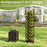 87 Inch Tall Raised Garden Bed with Plant Box Trellis and Lockable Wheels Adjustable Height