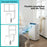 12000 BTU Portable 4-in-1 Air Conditioner with Smart Control-White