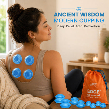 EDGE™ Cupping Set Blue, 8 Cups (2L, 2M, 4S)