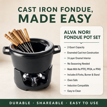 Fondue Set — 8-Piece, 2 Qt.