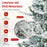 8 Feet Snow Flocked Artificial Christmas Tree with Cool White LED Lights