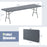 8 ft Portable Folding Table 350 LBS Fold-in-Half Table with HDPE Tabletop