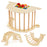8 in 1 Climbing Arch Sensory Table for Kids with Collapsible Storage Bin for 3+ Years Old-Natural