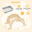 8 in 1 Climbing Arch Sensory Table for Kids with Collapsible Storage Bin for 3+ Years Old-Natural