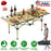 Folding Camping Table Portable Lightweight Carbon Steel Roll-up Picnic BBQ Desk with Carry Bag Heavy Duty for Outdoor Beach Backyard Party Patio Campi