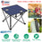 2Pcs Foldable Camping Table Portable Picnic Table Lightweight Travel Desk with 2 Cup Holders/Table Carrying Bag