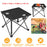 2Pcs Foldable Camping Table Portable Picnic Table Lightweight Travel Desk with 2 Cup Holders/Table Carrying Bag