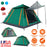 4-5 Person Camping Tent Outdoor Foldable Waterproof Tent with 2 Mosquito Nets Windows Carrying Bag for Hiking Climbing Adventure Fishing