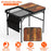 35.43x23.62x26in Foldable Camping Table Collapsible Picnic Aluminum Alloy Grill Stand 66LBS Max Load Height Adjustable BBQ Table with Adjustable Heigh