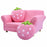 Kids Strawberry Armrest Chair Sofa with 2 Cute Strawberry Pillows-Pink