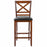 Set of 2 Bar Stools 25 Inch Counter Height Chairs with