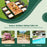 9 Pieces Rattan Patio Dining Set with Acacia Wood Table and Cushioned Chair