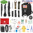 47Pcs Emergency Survival Kit Survival EDC Gear Equipment Tool First Aid Supplies Kit Tools with Pouch for Hiking Hunting Disaster Camping Adventure